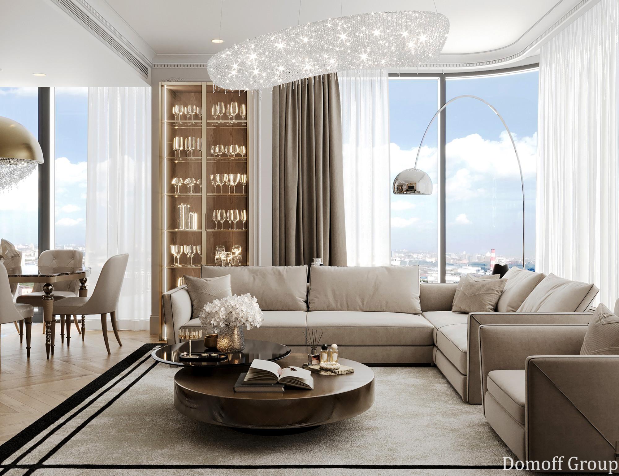 Дизайн проект квартиры ЖК Victory Park Residences