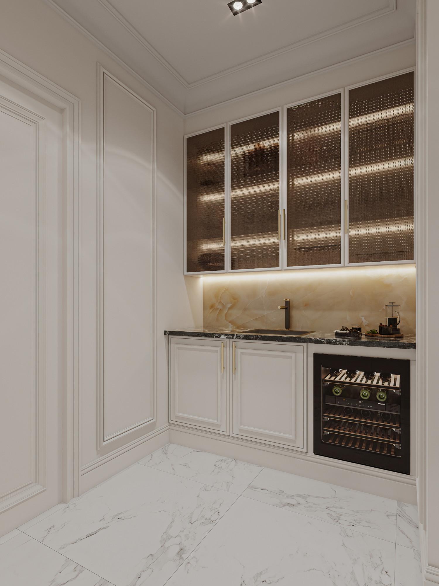 Холл на цокольном этаже в Стиле 