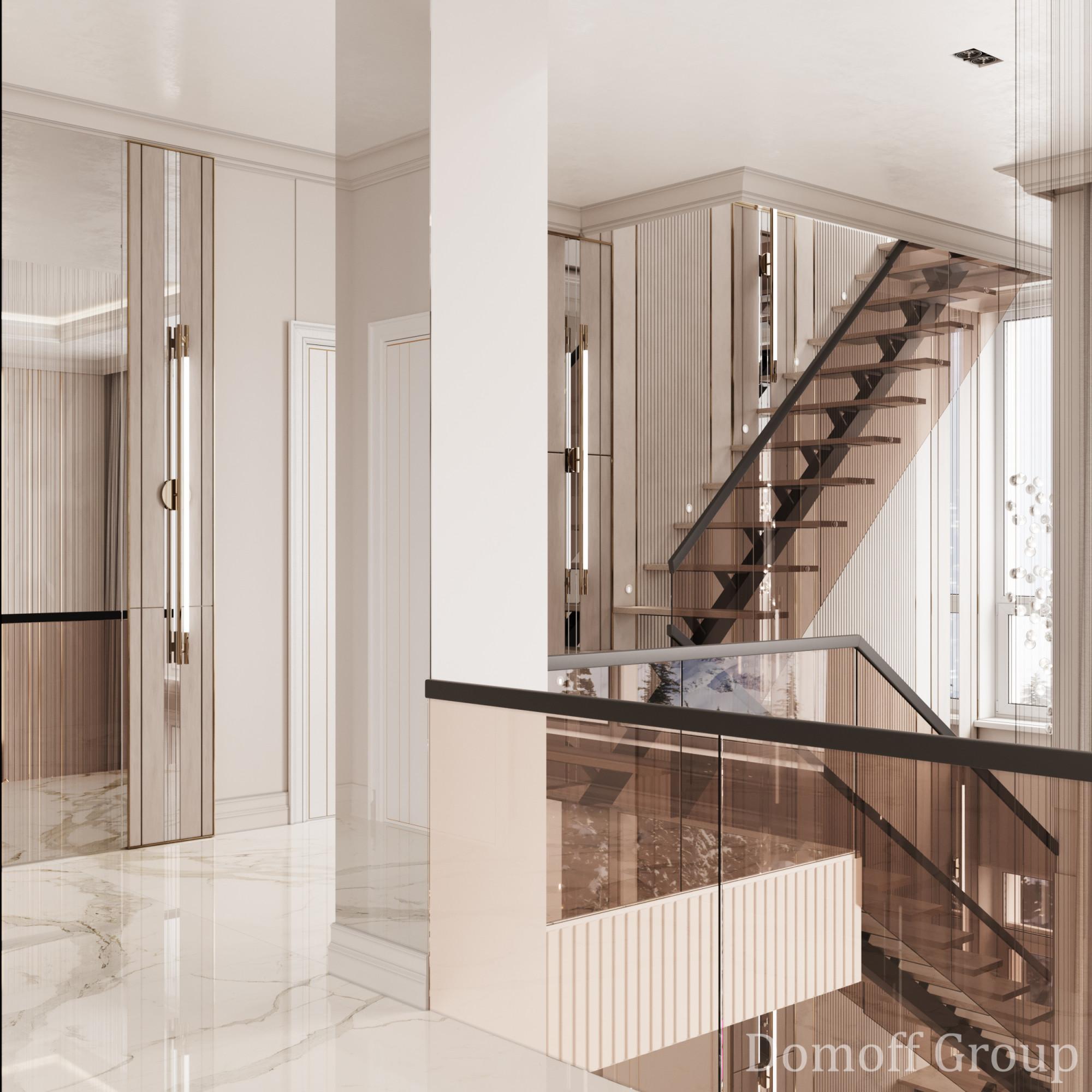 Холл 2 этажа в Стиле 