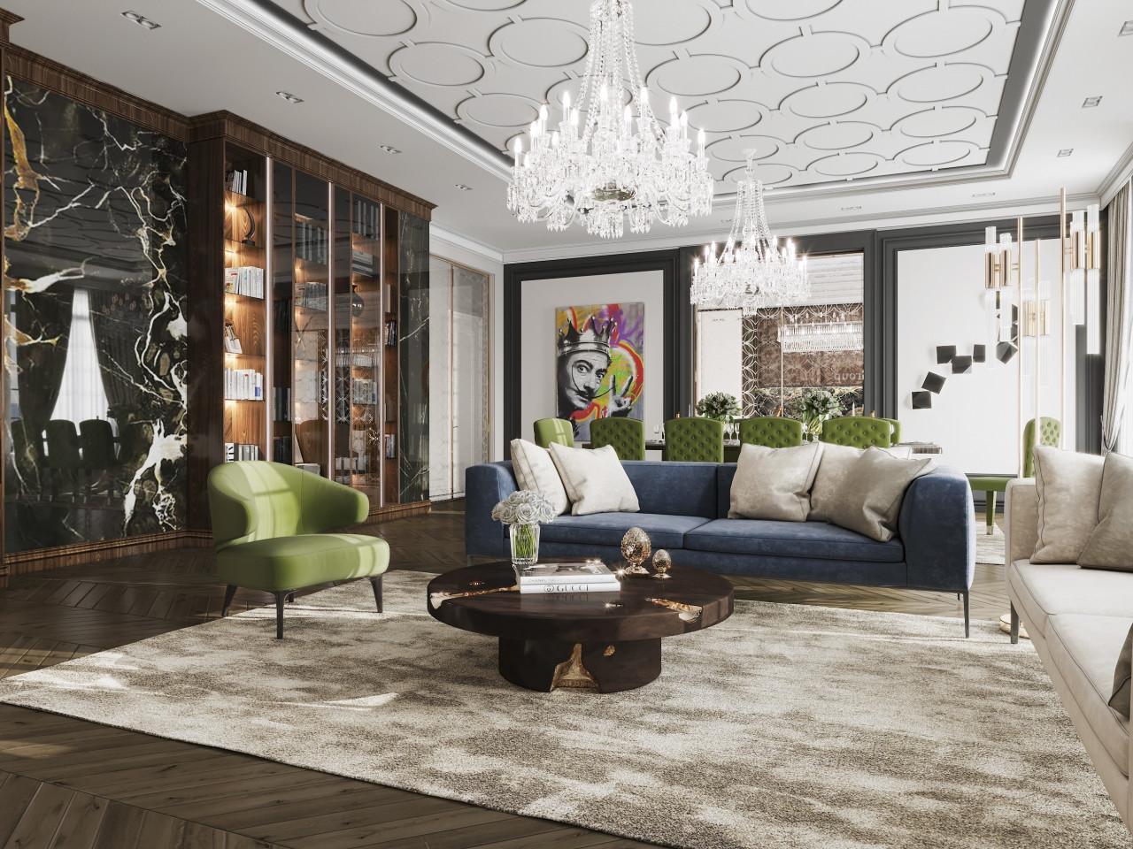 ЖК Knightsbridge Private Park Квартиры Современная классика Современный Эклектика
