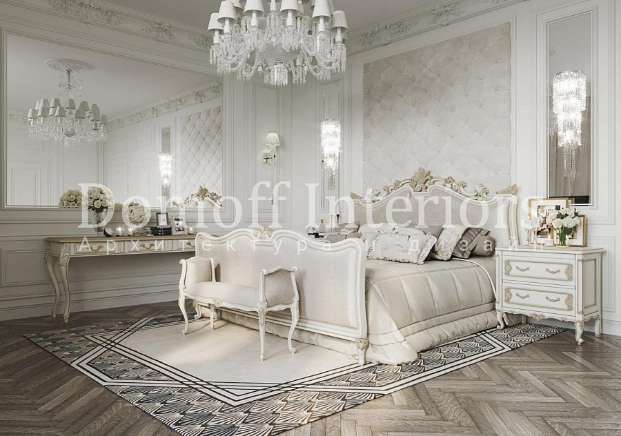 Мебель в спальне в классическом стиле