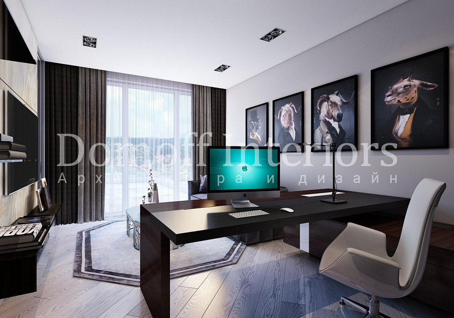 Дизайн кабинета в частном доме и в квартире: фото, особенности оформления
