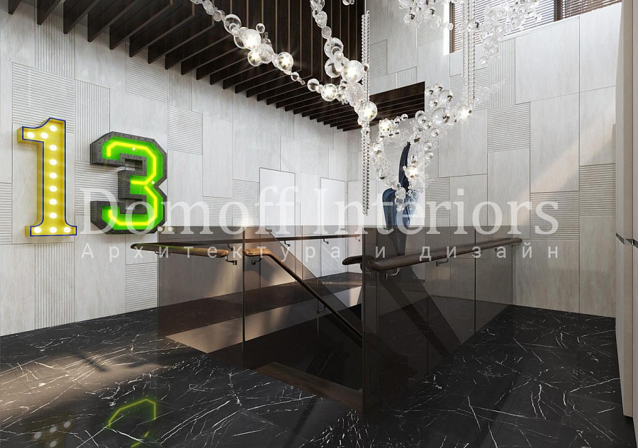 Современный стиль интерьера с модерном — горчичные детали в дизайне коридора